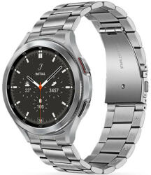 Samsung Galaxy Watch 4 / 5 / 5 Pro / 6 / 7 / FE (40 / 44 / 45mm) / Watch 4 Classic / 6 Classic (42 / 43 / 46mm), fém pótszíj, TP Stainless, ezüst - tok-shop