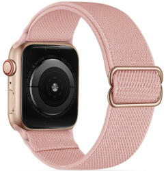 Apple Watch 4-6, SE, SE (2022) (38 / 40 mm) / Watch 7-9 (41 mm), textíl pótszíj, állítható, TP Mellow, rózsaszín