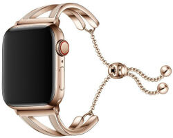 Apple Watch 4-6, SE, SE (2022) (38 / 40 mm) / Watch 7-9 (41 mm), fém pótszíj, TP ChainBand, arany - tok-shop