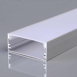 V-TAC 50mm széles, felületre szerelhető alumínium LED szalag profil fehér fedlappal 2m - SKU 23178 (23178)