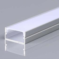V-TAC 20mm széles, felületre szerelhető alumínium LED szalag profil fehér fedlappal 2m - SKU 23174 (23174)