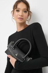 Patrizia Pepe bőr táska fekete - fekete Univerzális méret - answear - 128 190 Ft