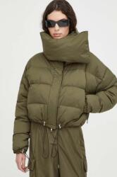 Herskind rövid kabát női, zöld, téli, oversize - zöld 38