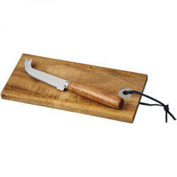 Everestus Set branzeturi 2 piese, 21MAR2719, 2.8x26x18.5 cm, Everestus, Carton, Otel, Lemn, Natur (EVE06-11300700) Tocator