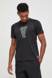 Nike edzős póló fekete, nyomott mintás - fekete S