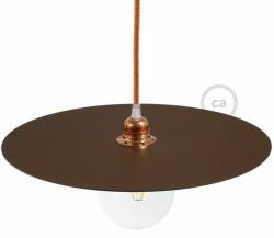 Creative-Cables Ellepì tányér túlméretes festett vaslap a felfüggesztéshez, 40 cm átmérőjű - Olaszországban készült corten hatás (DMCOR)