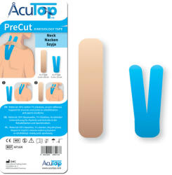 AcuTop Classic Precut Kineziológiai Tapasz Nyakra (Előre Vágott 8 adagos csomag) (SGY-AP16N-ACU) - sportgyogyaszati