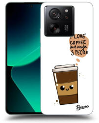 Picasee Husă neagră din silicon pentru Xiaomi 13T Pro - Cute coffee