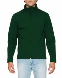 Gildan GISS800 softshell dzseki, Forest Green R (giss800fo-R)