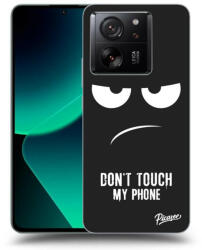 Picasee Husă neagră din silicon pentru Xiaomi 13T Pro - Don't Touch My Phone