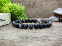 R. M. ékszer Bőség achát ásvány karkötő (11704RM15)