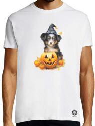 Magnolion Halloween tök és kutyus v1 póló