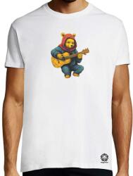 Magnolion Micimackó gitározik v2 férfi póló (8443)