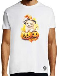 Magnolion Halloween tök és kutyus v4 póló