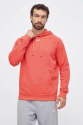 Under Armour felső Rival Fleece narancssárga, sima, kapucnis, 1379757 - narancssárga M