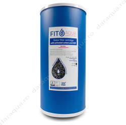 FITaqua Cartuş carbon activ cu KDF BB 10 [AC-GAC-10B-KDF] Filtru de apa bucatarie si accesorii