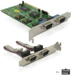 Delock DL89046 4x soros (RS-232) PCI kártya (DL89046)
