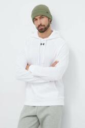 Under Armour felső Rival Fleece fehér, sima, kapucnis, 1379757 - fehér L