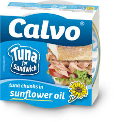 Calvo Ton Pentru Sandvis In Ulei Vegetal Calvo 142g