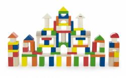 Viga Toys Cuburi de construit din lemn, colorate, 2.5 cm, 100 buc (50334)