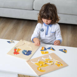 Viga Toys Puzzle Montessori, Girafa, Viga (44605) Puzzle