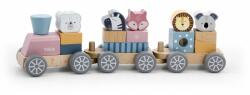Viga Toys Trenulet modular cu animale, PolarB Viga (44015) - dolo Trenulet