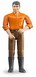 BRUDER - Figurina Barbat Cu Pantaloni Maro (BR60007) - dolo