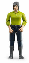 BRUDER - Figurina Femeie Cu Pantaloni Albastru Inchis (BR60405) - dolo Figurina