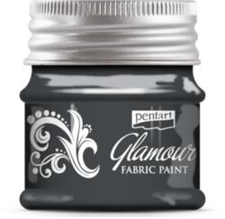  Pentart Glamour textilfesték 50 ml óezüst (33857)