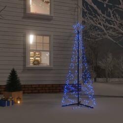 vidaXL Brad de Crăciun conic, 200 LED-uri, albastru, 70x180 cm (343503)