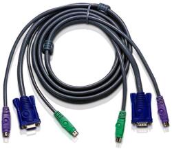 Aten KVM Console kábel (SVGA, PS/2, PS/2) 1.8m (2L-1001P/C) (2L-1001P/C)
