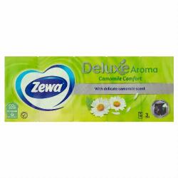 Zewa Deluxe Camomile Comfort illatosított papír zsebkendő 3 rétegű 10 x 10 db - cooponline