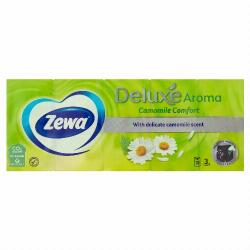Zewa Deluxe Camomile Comfort illatosított papír zsebkendő 3 rétegű 10 x 10 db