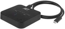 Act Connectivity M. 2 NVMe/PCIe SSD dual dokkolóállomás USB-C 3.2 Gen2 fekete (AC1502)