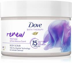Dove Bath Therapy Renew exfoliant delicat pentru corp Wild Violet & Pink Hibiscut 295 ml