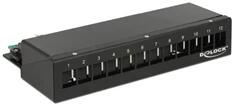 Delock 43339 keystone szerelődoboz fekete 12 port (43339)