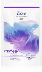 Dove Bath Therapy Renew fürdősó Wild Violet & Pink Hibiscus 400 g
