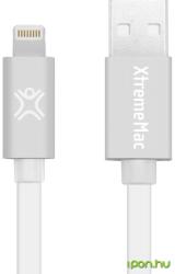 XtremeMac USB Lightning Töltő/adatkábel Fehér 1.2m XCL-FLD-83 (XCL-FLD-83)