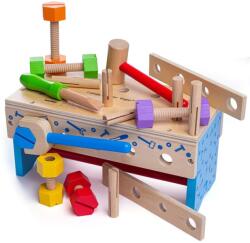 Bigjigs Toys Ponk și cutie de instrumente 2 în 1 (DDBJ687) Set bricolaj copii