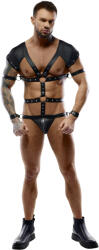 Svenjoyment Body Harness with Restrains 2150484 Black XL