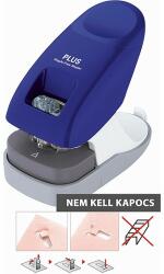 PLUS Corporation Maxi asztali kapocs nélküli tüzőgép és lyukasztó, kék
