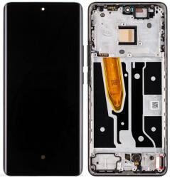  Realme 11 Pro, 11 Pro 5G LCD Kijelző+Érintőüveg+Előlap Keret (57983117179) Fekete, Astral Black Service Pack