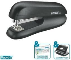 Rapid Tűzőgép, 24/6, 26/6, 20 lap F6 fekete (E5000268)