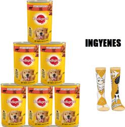 PEDIGREE Pedigree felnőtt nedves kutyatáp marhahús zselével 6x1200g + INGYENES SZOKNYÁK! ! !