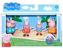 Peppa Pig Set figurine Peppa Pig, Familia lui Peppa Pig in Vacanta, F8082