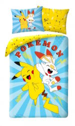 Halantex Pokemon ágyneműhuzat szett - Pikachu és barátja (POK-645BL) (POK-645BL)