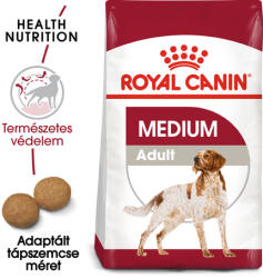 Royal Canin Medium Adult - Közepes testű felnőtt kutya száraz táp (2 x 15 kg) 30 kg