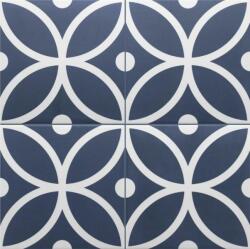 Equipe Cerámicas Rivoli Bergen Azul kék cementlap mintás gres járólap