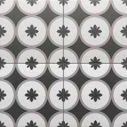 Equipe Cerámicas Rivoli Copenhagen fekete színű cementlap mintás járólap és falburkolat