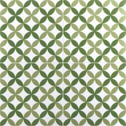 Equipe Cerámicas Rivoli Naples törtfehér alapon zöld mintás járólap